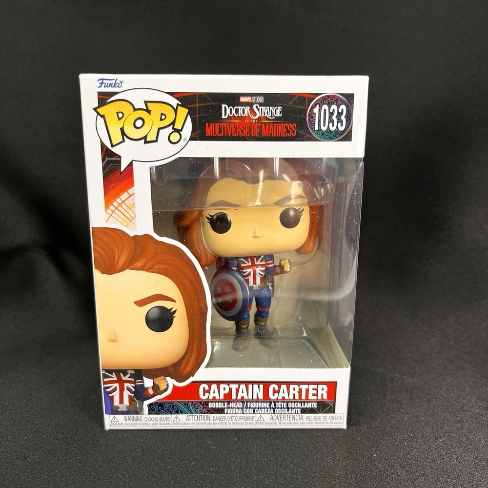 Funko Pop Captain Carter Marvel 1033 Blue New Multiverse of Madness Bobble-Head